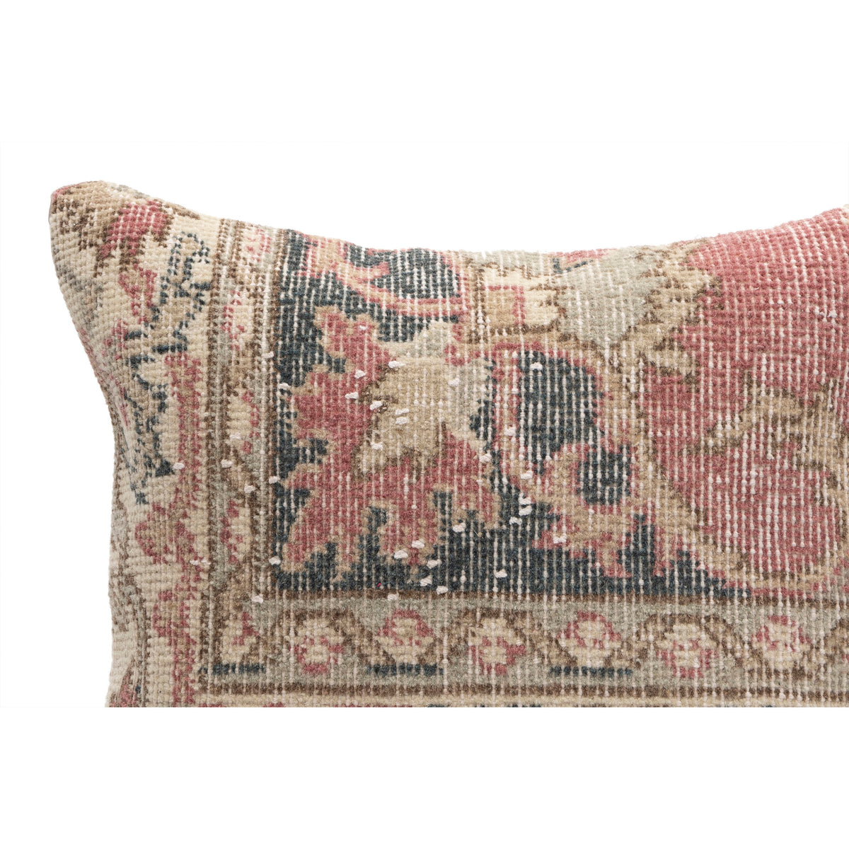 Vintage Rug Throw Pillow Cover 16" x 16"