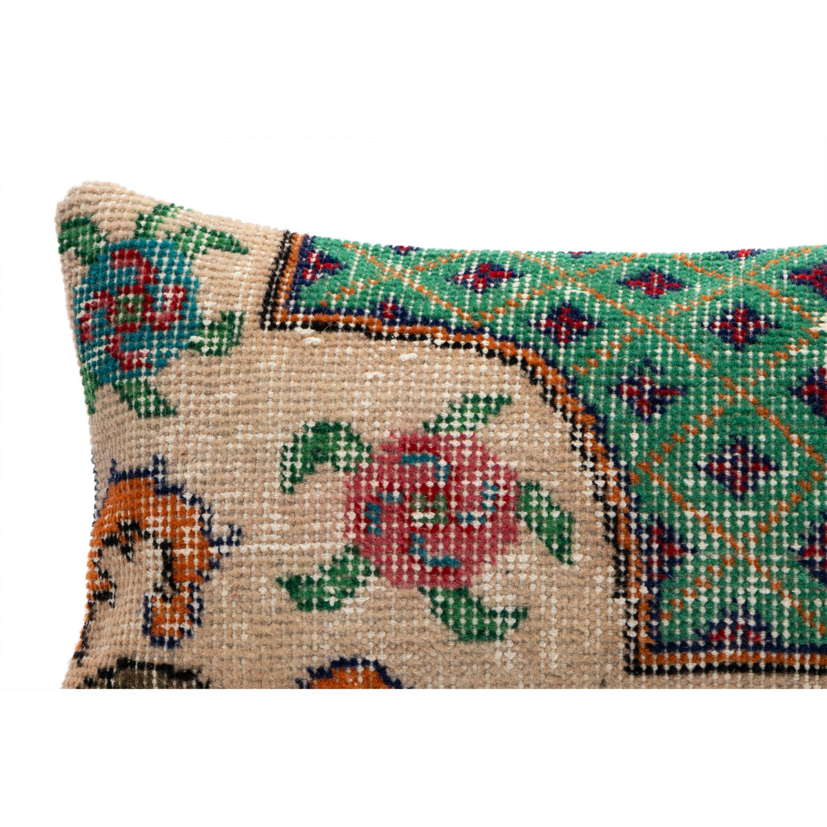 Authentic Boho Rug Pillow Cover 12" x 20"