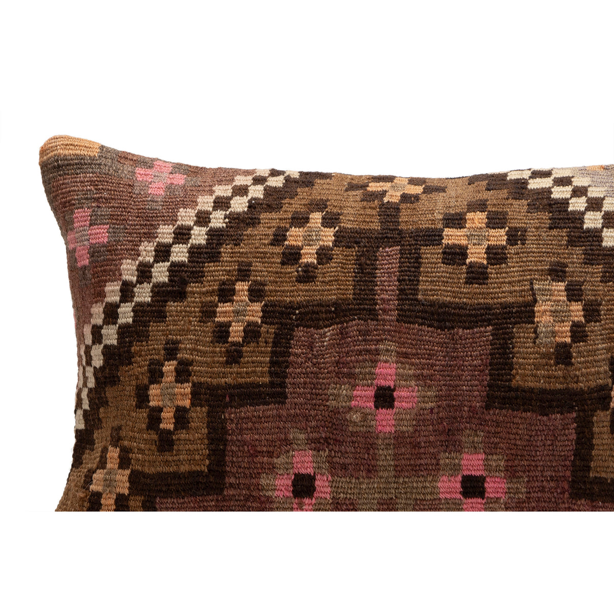 Authentic Oriental Kilim Pillow Case 12" x 20"