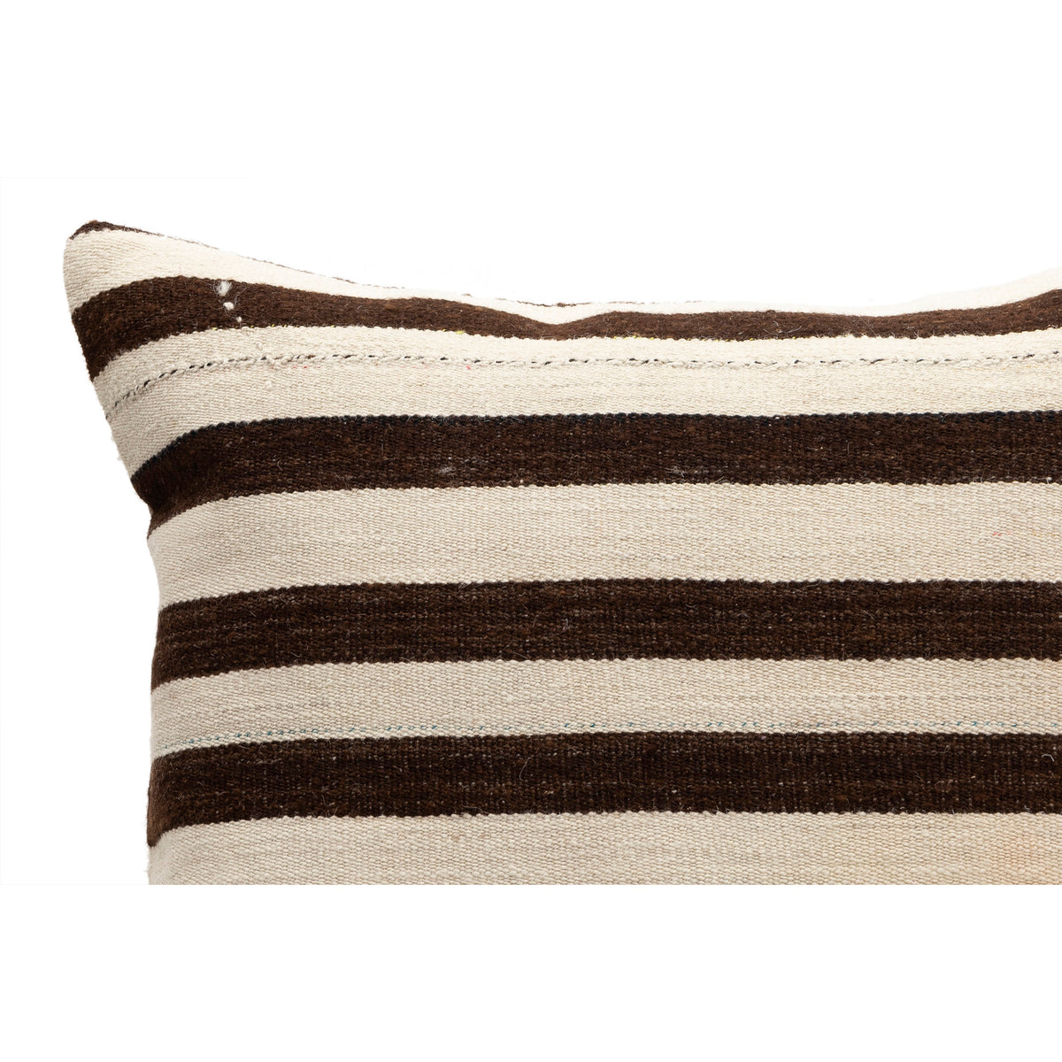 Vintage Neutral Striped Kilim Pillow Cover 20" x 20"