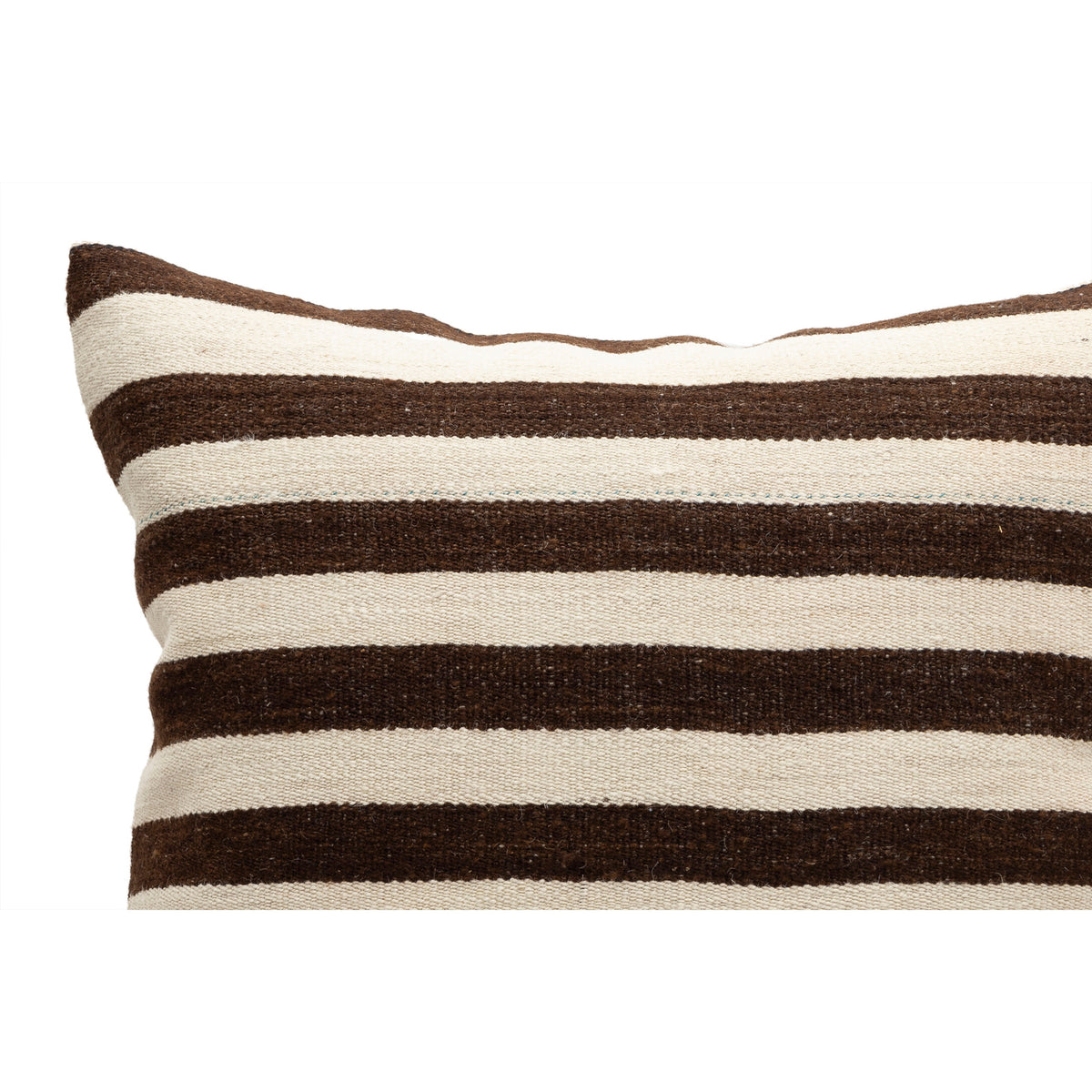 Vintage Neutral Striped Kilim Pillow Cover 20" x 20"