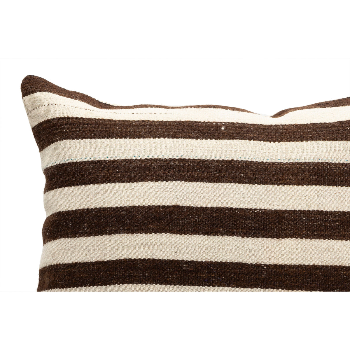 Vintage Neutral Striped Kilim Pillow Cover 20" x 20"