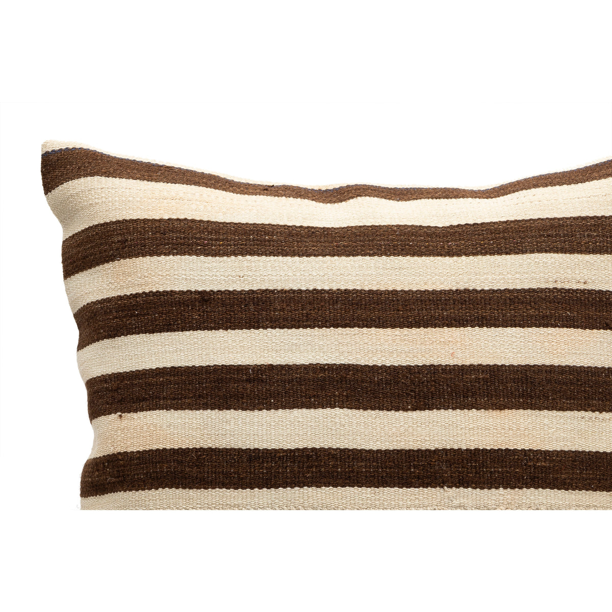 Vintage Neutral Striped Kilim Pillow Cover 20" x 20"