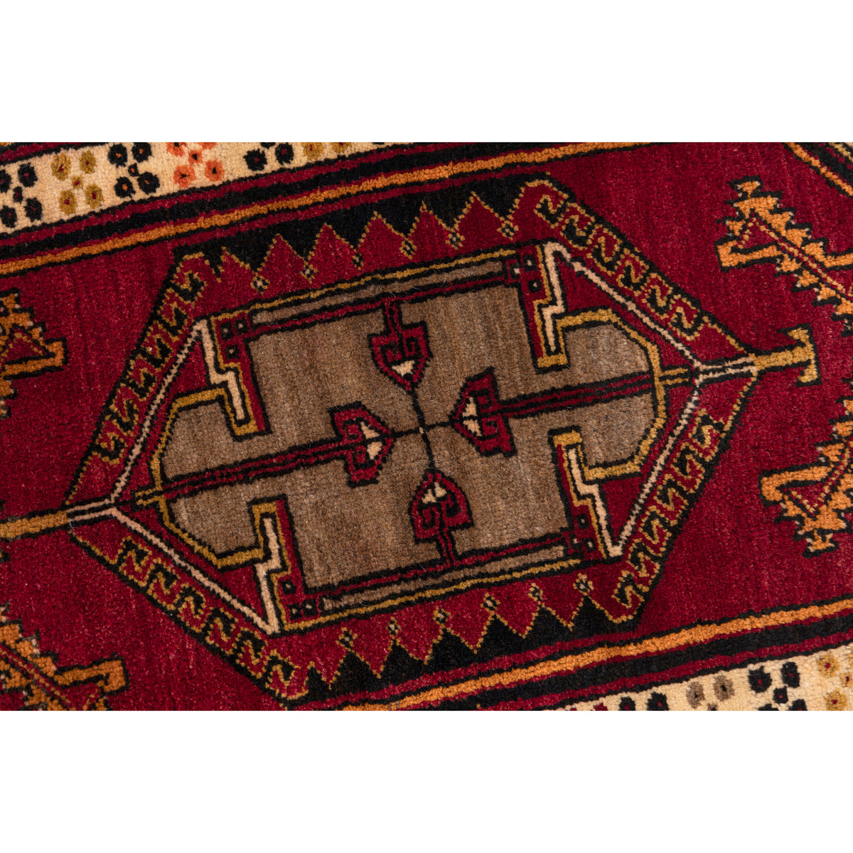 Vintage Turkish Handmade Doormat Rug - (2' x 3'2")