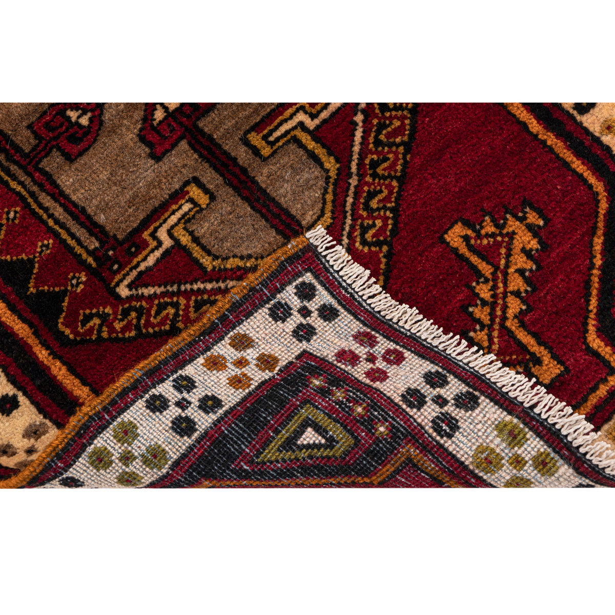 Vintage Turkish Handmade Doormat Rug - (2' x 3'2")