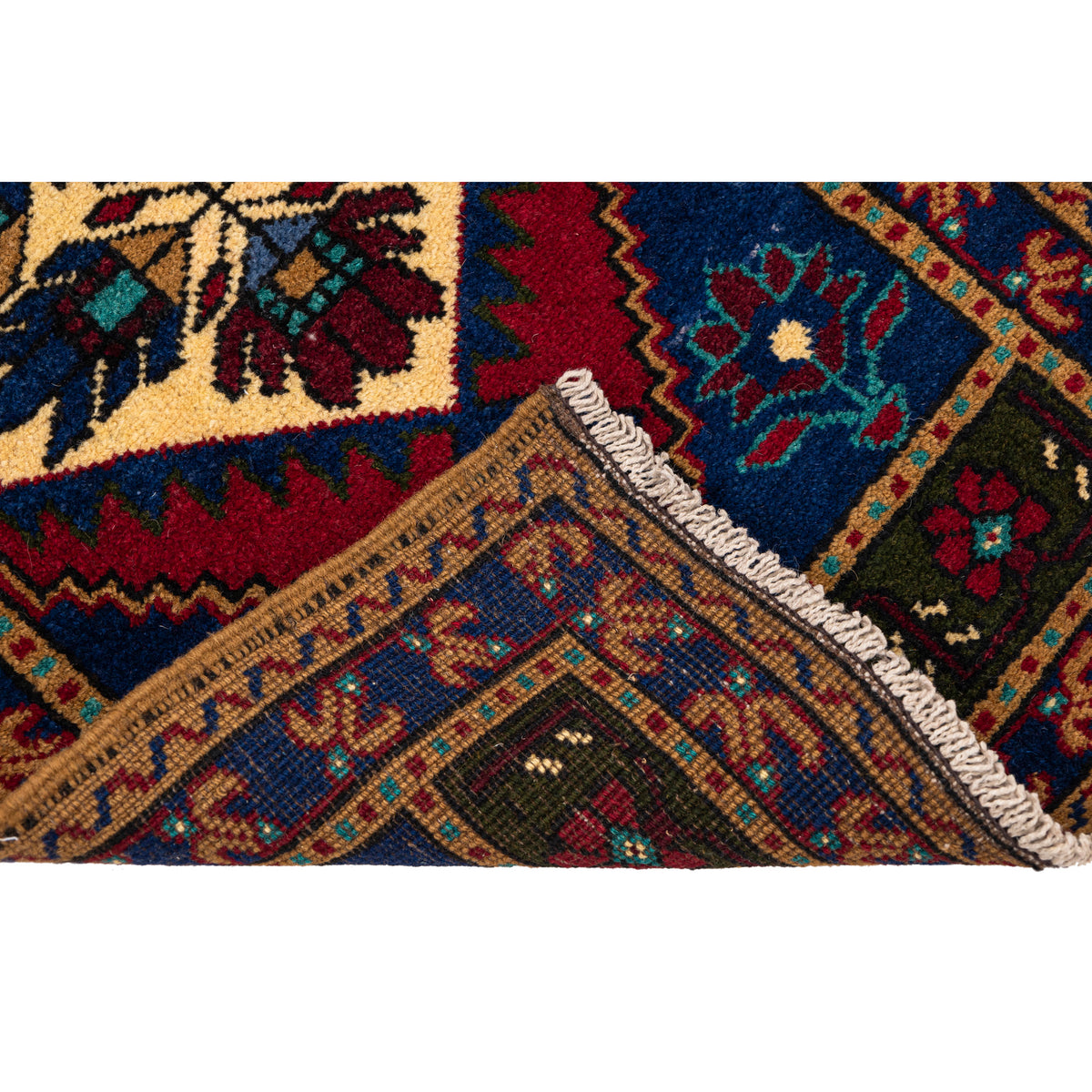 Tiny Vintage Turkish Boho Rug - (1'10" x 3'6")