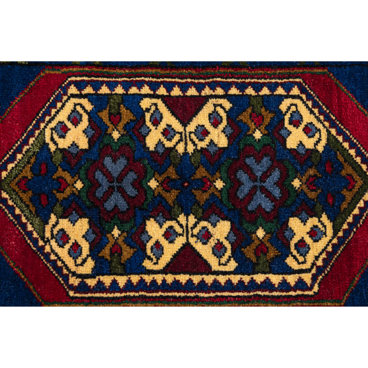 Tiny Vintage Turkish Boho Rug - (1'10" x 3'6")