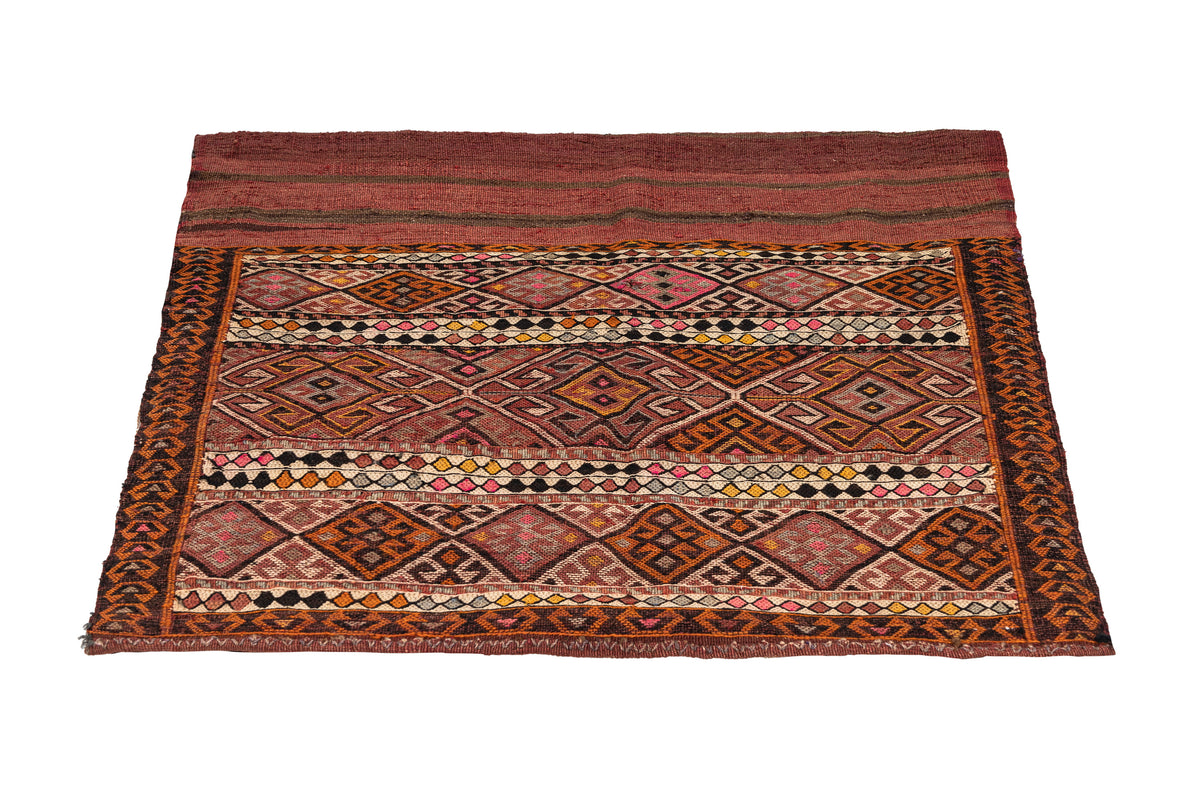 (3' x 3'7'') Vintage Turkish Small Kilim