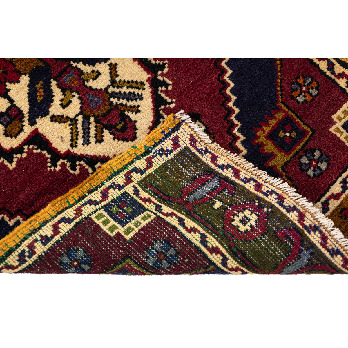 Handwoven Vintage Turkish Mini Rug - (1'11" x 3'6")