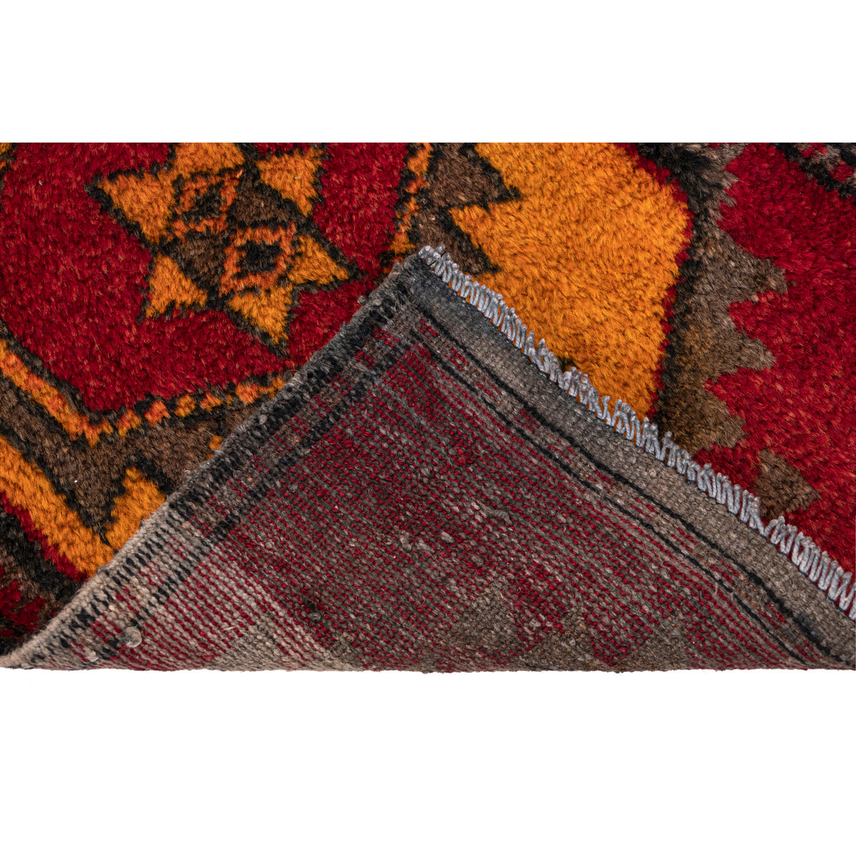 Vintage Turkish Handmade Doormat Rug - (1'10" x 2'11")