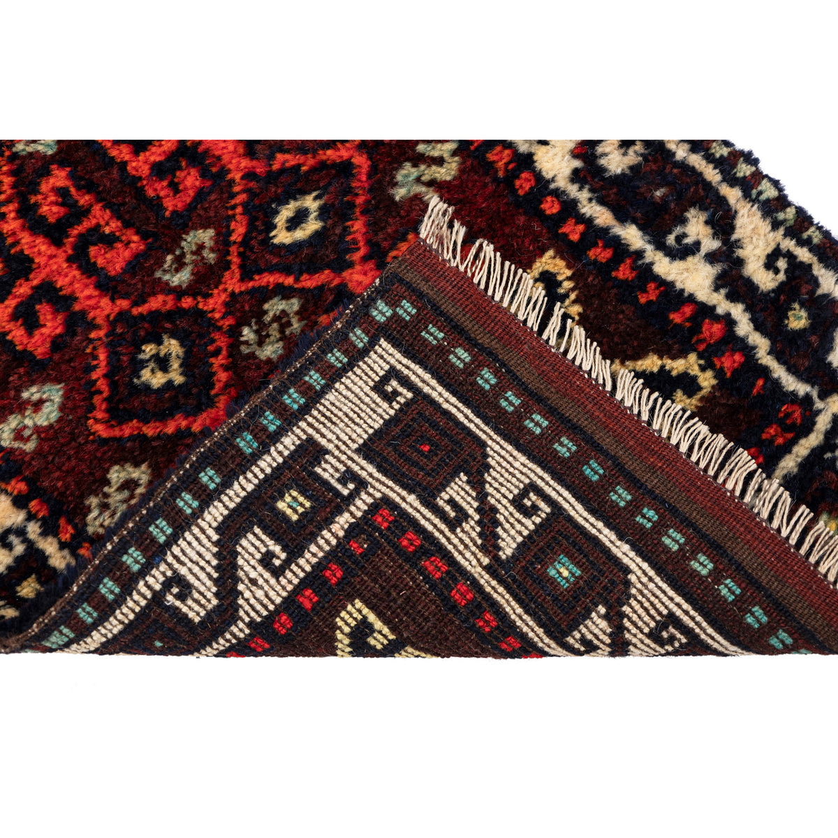 Handmade Small Boho Turkish Rug - (1'6" x 2'8")