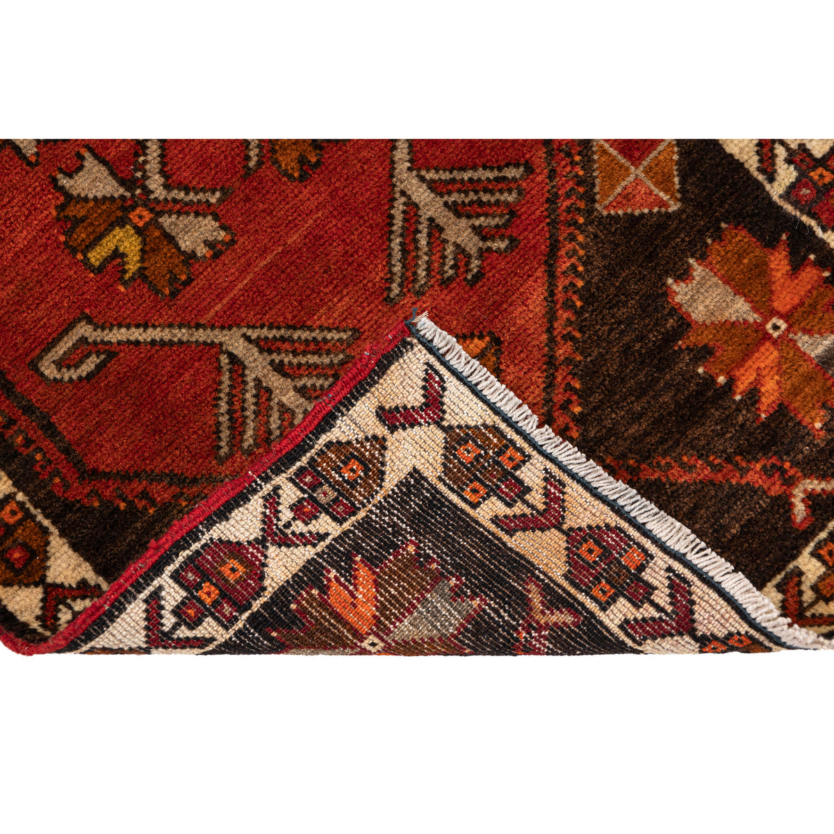 Tiny Vintage Turkish Boho Rug - (1'11" x 3'8")