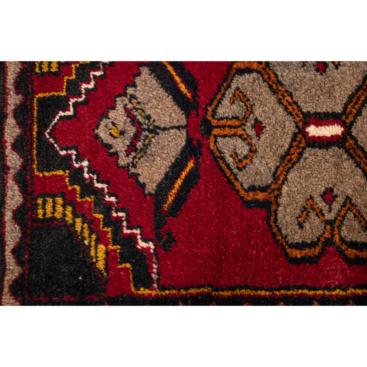 Tiny Vintage Turkish Boho Rug - (1'11" x 3')