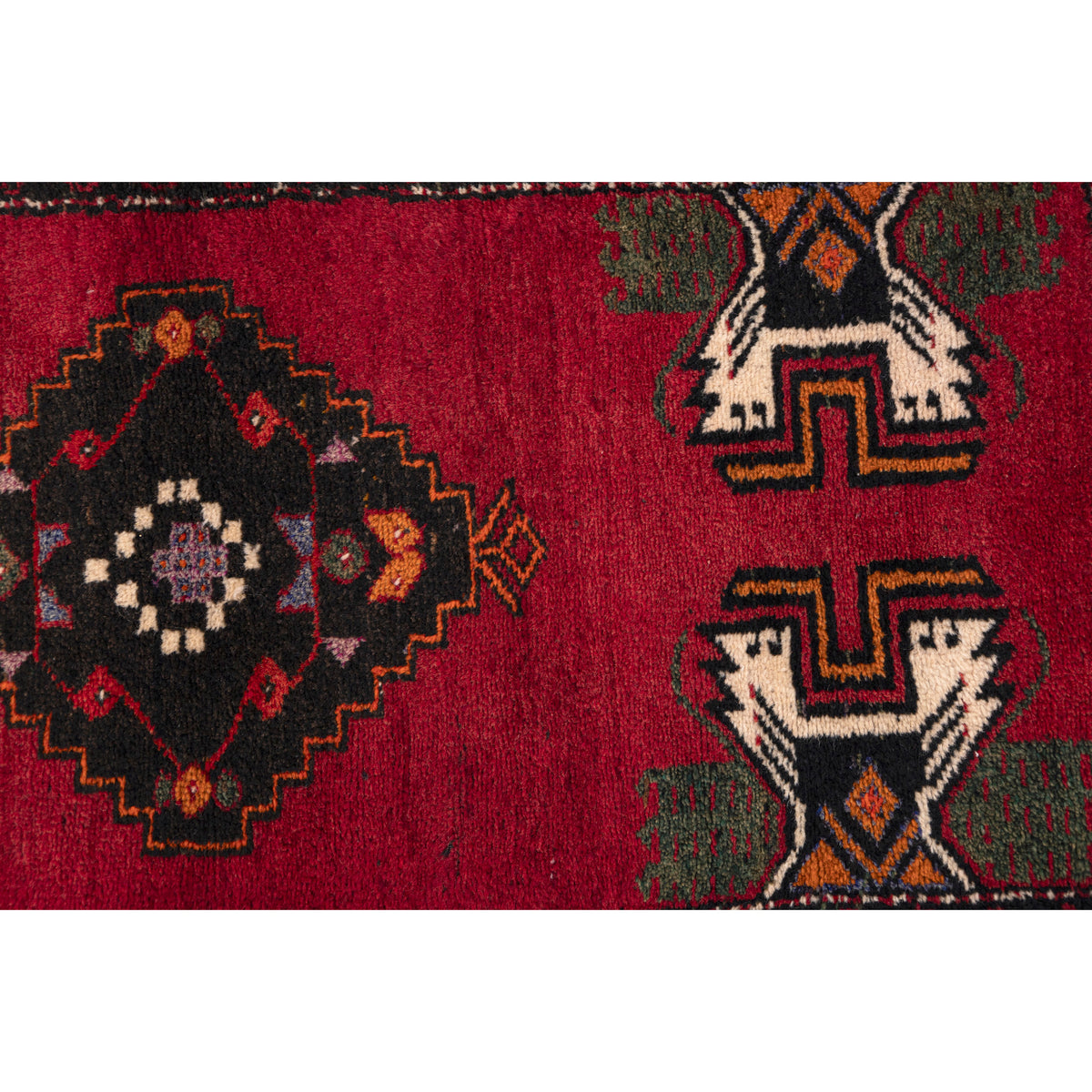 Handwoven Small Boho Turkish Entryway Rug - (1'7" x 3'9")