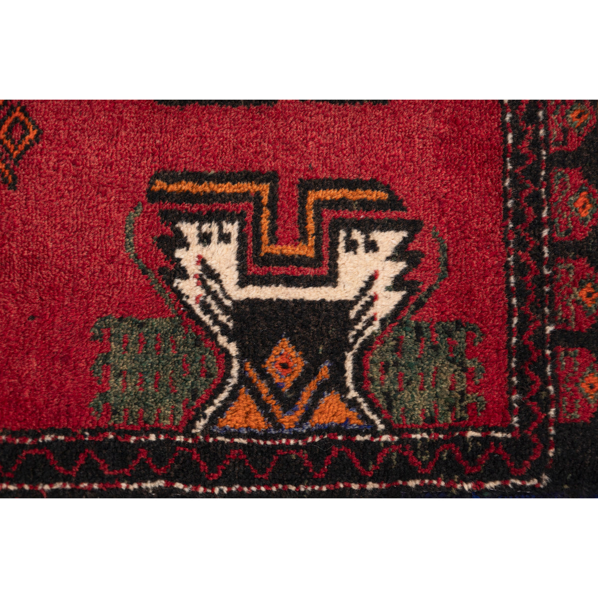 Handwoven Small Boho Turkish Entryway Rug - (1'7" x 3'9")