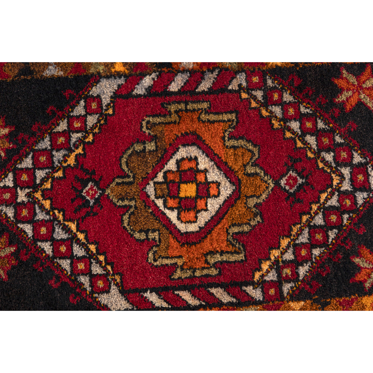 Vintage Turkish Handmade Doormat Rug - (1'10" x 2'11")