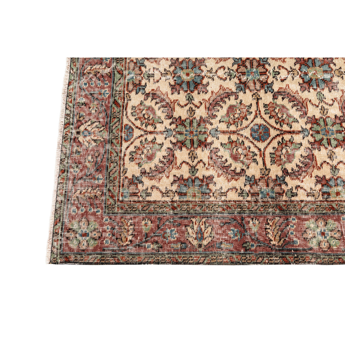 Maryev - (3'6'' x 6'7'') Vintage Turkish Rug