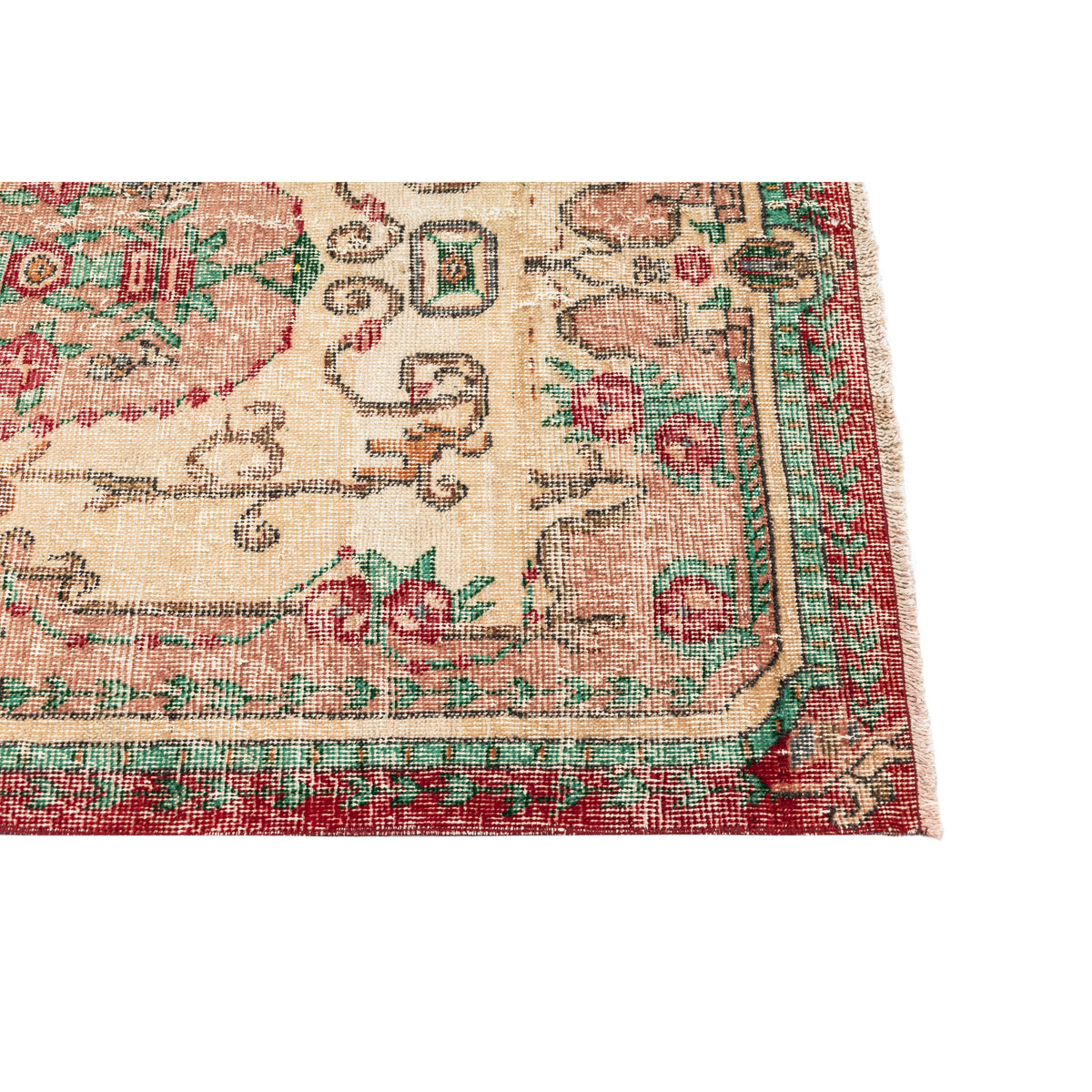 Lebyazh - (3'8'' x 6'9'') Vintage Turkish Rug