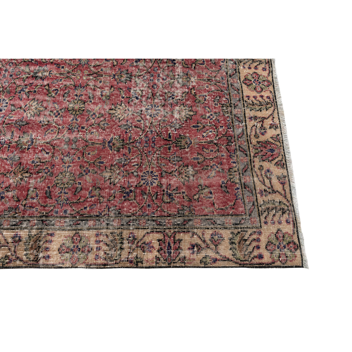 Zarech - (5'1'' x 8'6'') Vintage Turkish Rug