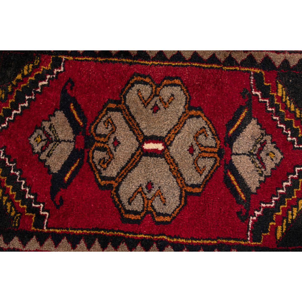 Tiny Vintage Turkish Boho Rug - (1'11" x 3')