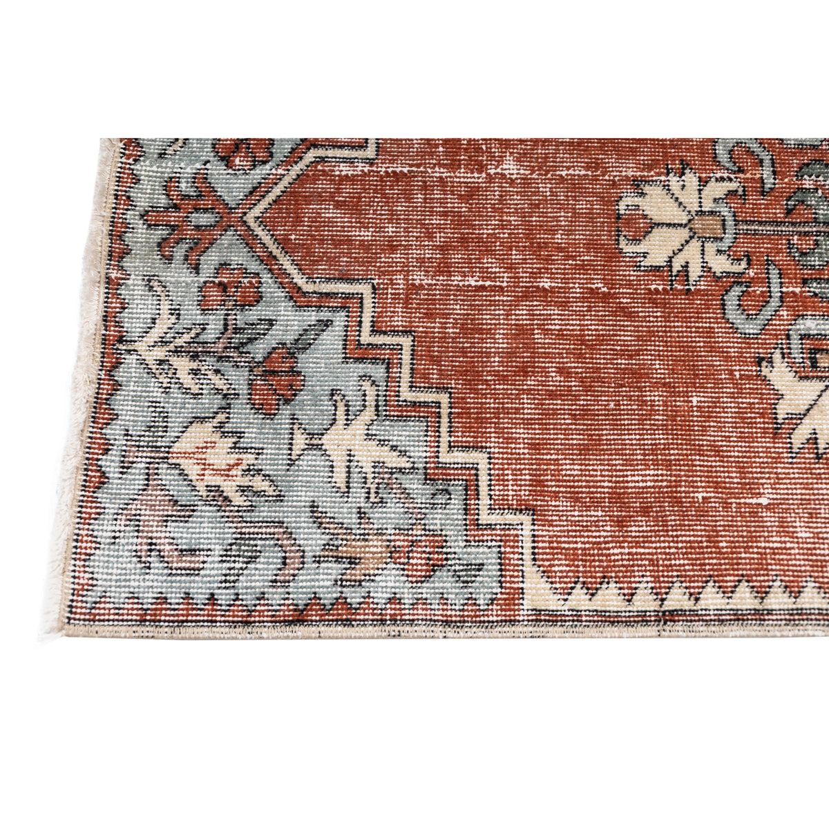 Small Vintage Oushak Entryway Rug - (2' x 3'9")