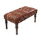 vintage upholstered bench