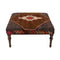 Handmade Oriental Rug Upholstered Coffee Table