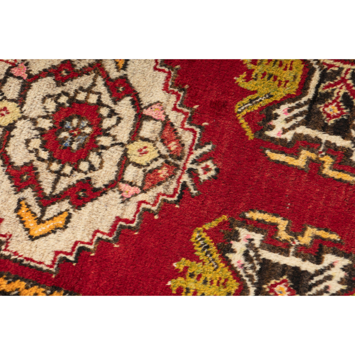 Mugann - (1'7" x 2'11") Vintage Turkish Rug