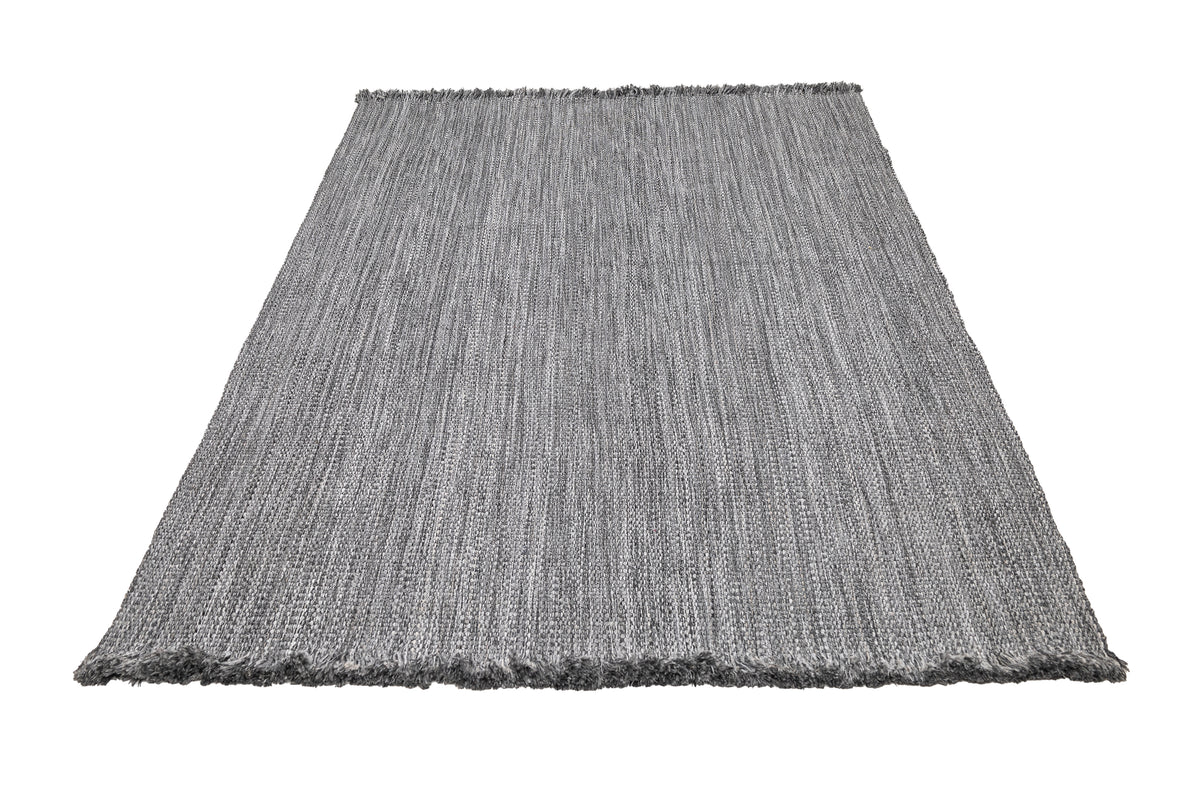 Gray Jute Washable and Recycled Eco-Friendly Turkish Rug