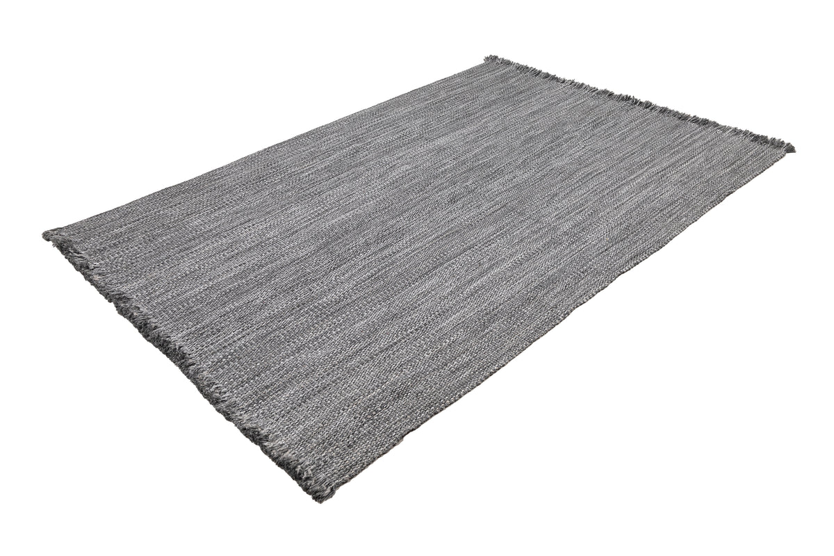 Gray Jute Washable and Recycled Eco-Friendly Turkish Rug