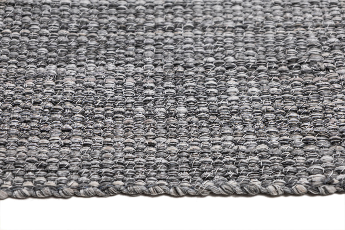 Gray Jute Washable and Recycled Eco-Friendly Turkish Rug