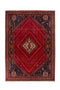 6'10" x 9'5" Handmade Vintage Turkish Red Large Rug