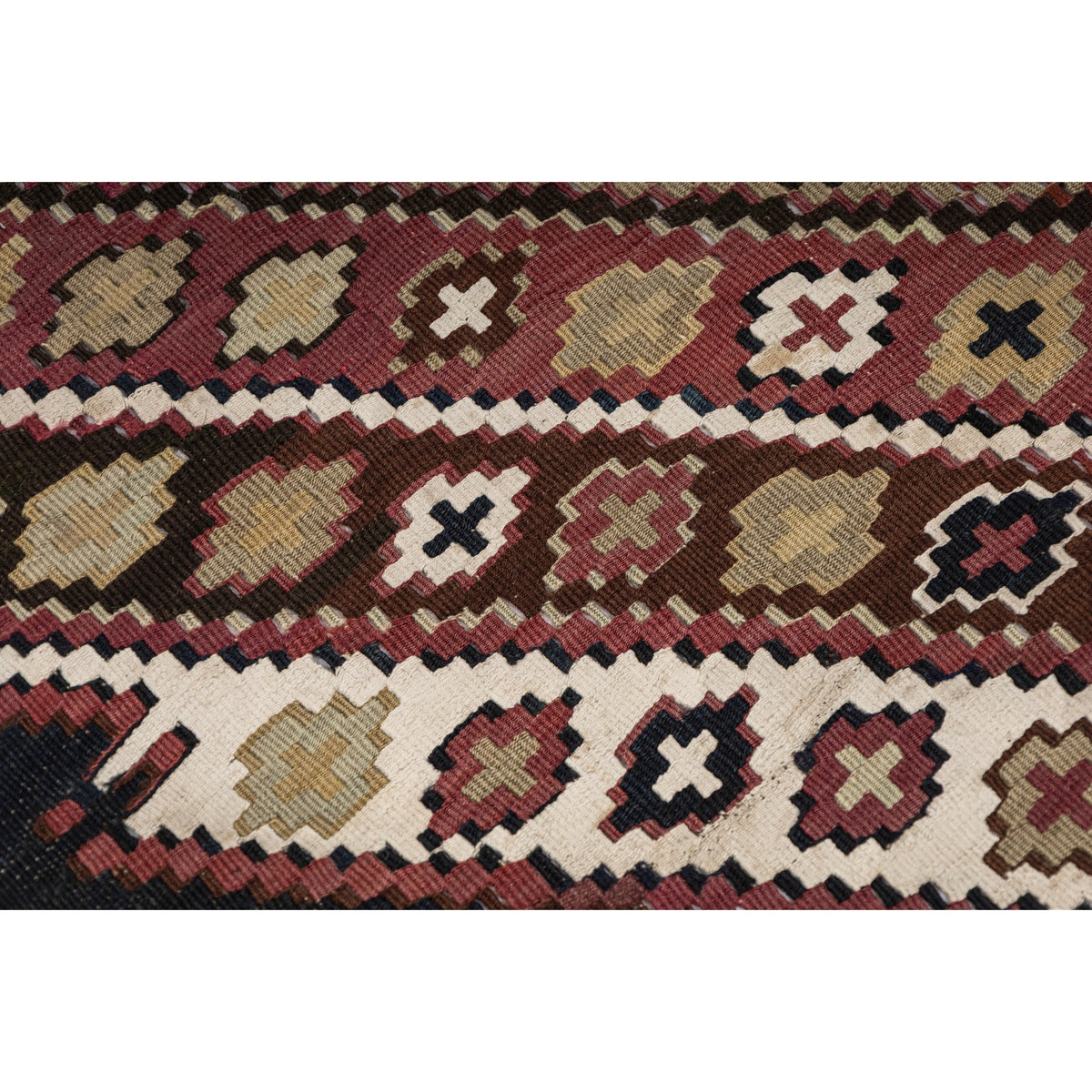 Hileylan - (2'5''x 12'3'') Vintage Turkish Kilim