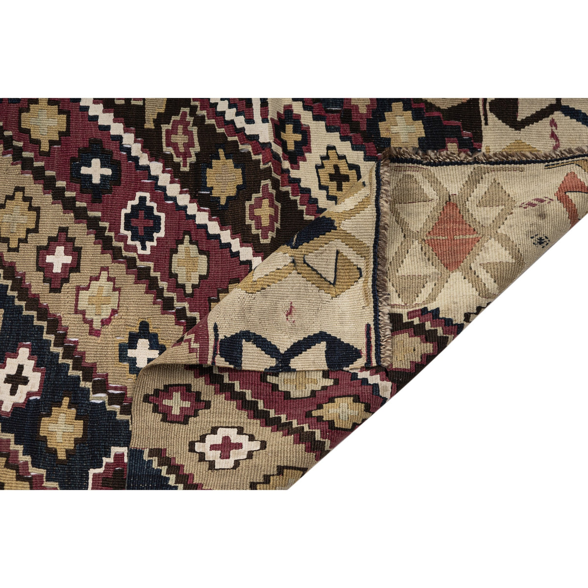 Hileylan - (2'5''x 12'3'') Vintage Turkish Kilim