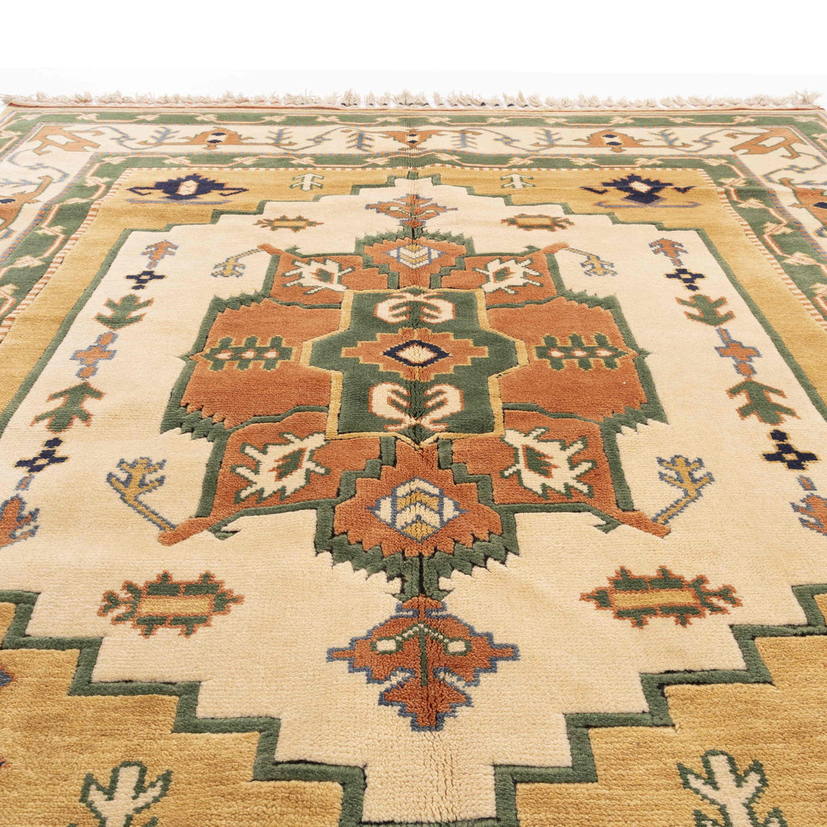 Sevge - (6'7" x 7'4") Oriental Turkish Rug