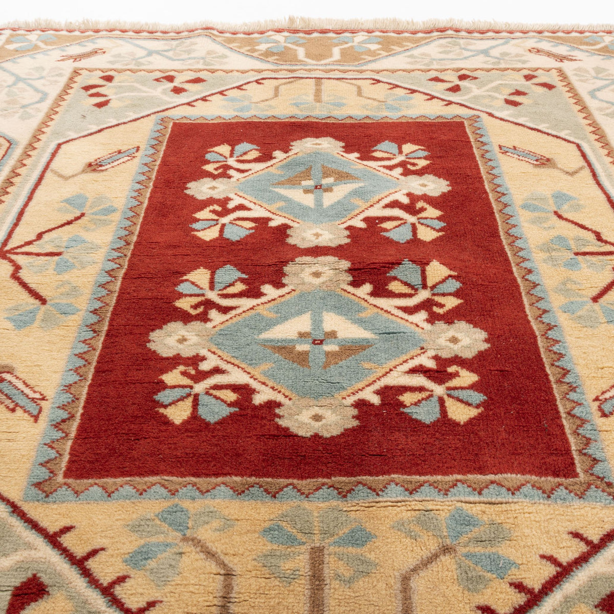 Melinio - (4'9" x 5'1") Oriental Turkish Rug