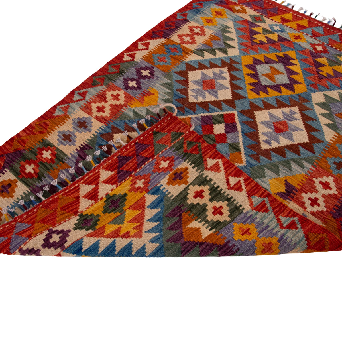 Bolodor - (3'3'' x 5'2'') Vintage Turkish Kilim