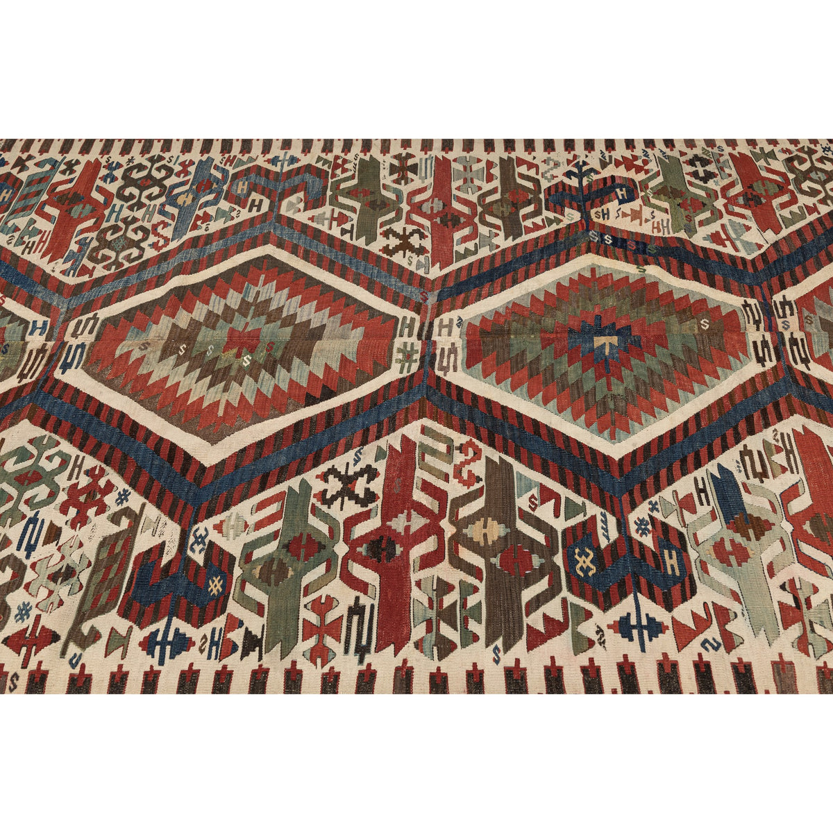 Matiane - (5'5''x 11'2'') Antique Turkish Kilim