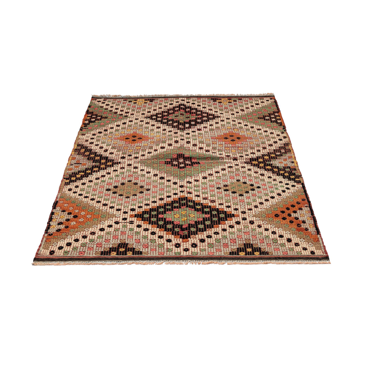 Yivasalur - (3'4'' x 4'10'') Vintage Turkish Kilim