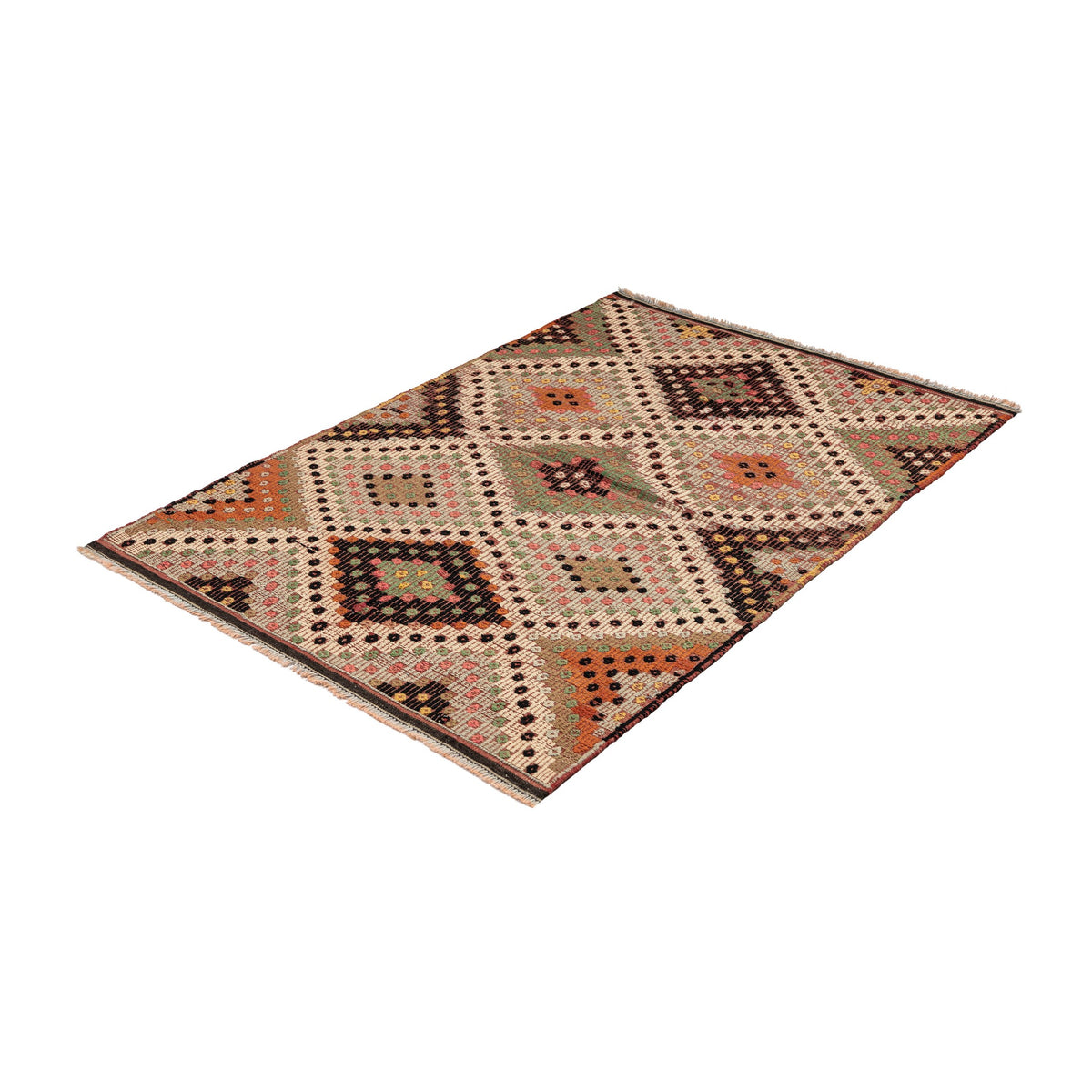 Yivasalur - (3'4'' x 4'10'') Vintage Turkish Kilim