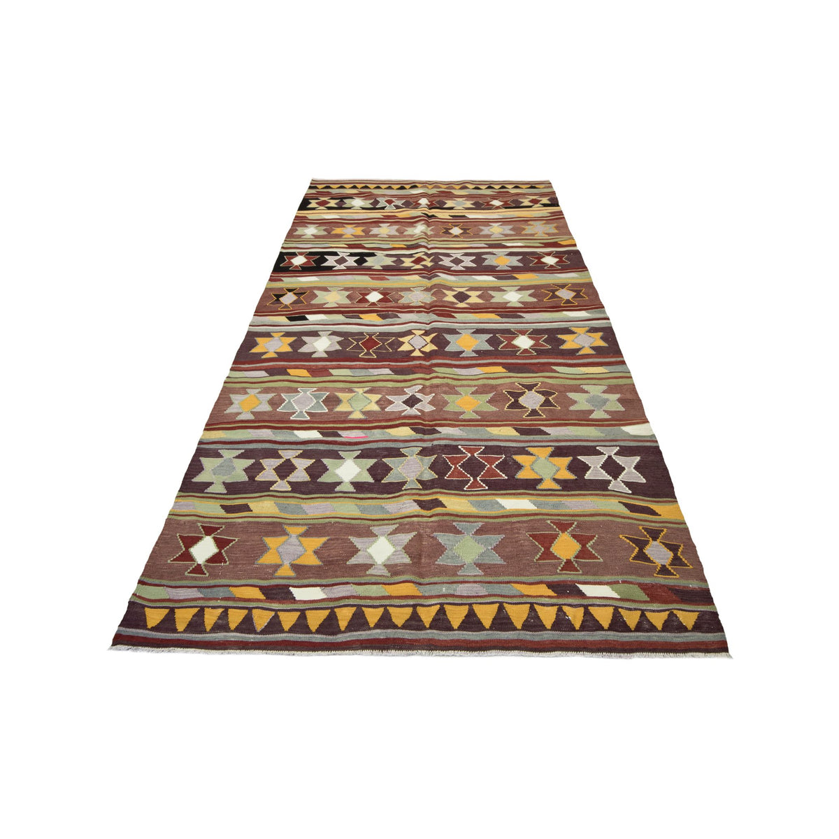 Sariko - (5'1" x 9'2") Vintage Turkish Kilim