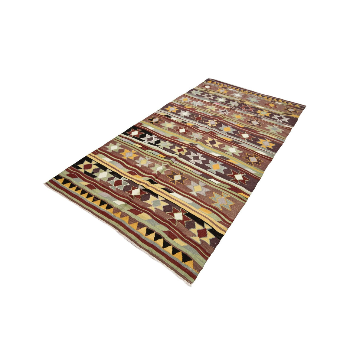 Sariko - (5'1" x 9'2") Vintage Turkish Kilim