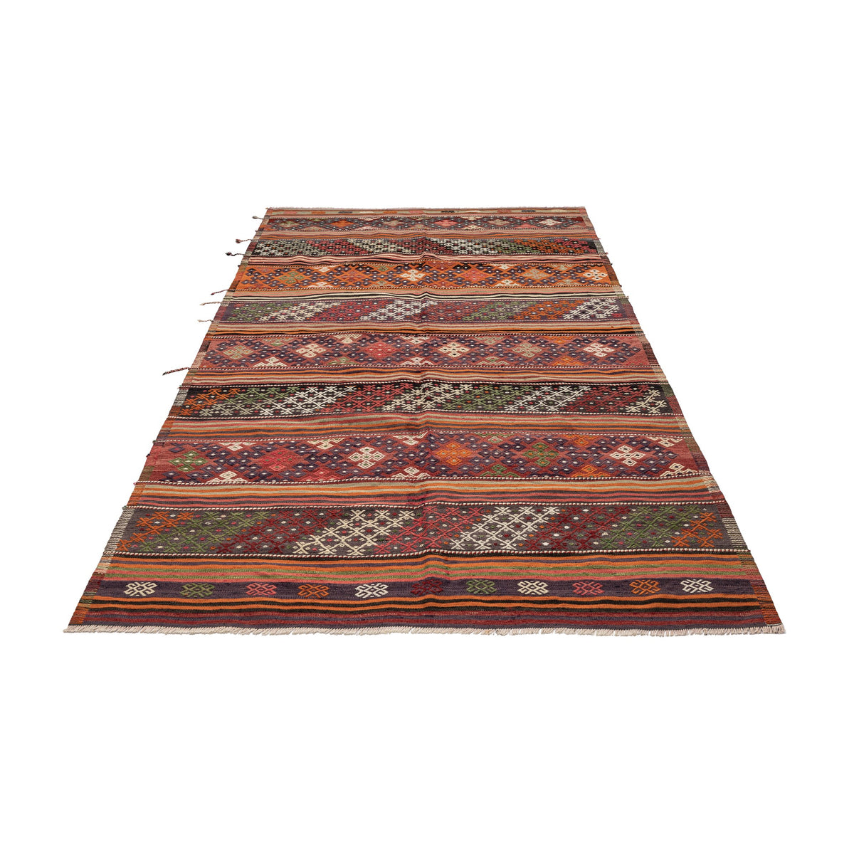 Tavtakei - (5'1''x 8'4'') Vintage Turkish Kilim