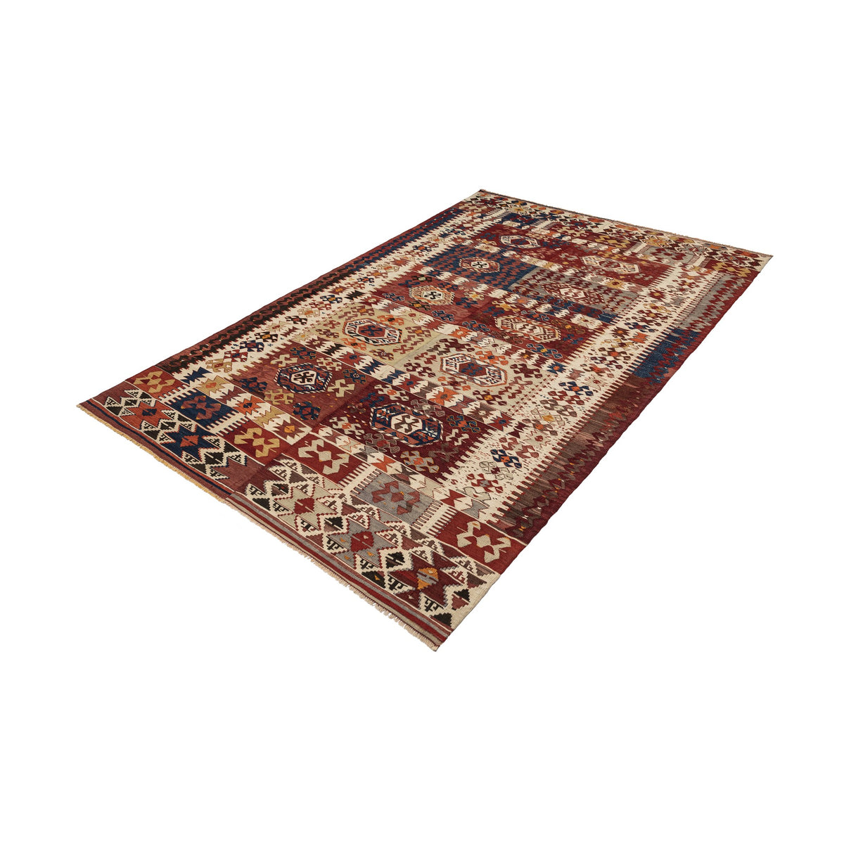 Malakopia - (5'8''x 8'11'') Antique Turkish Kilim