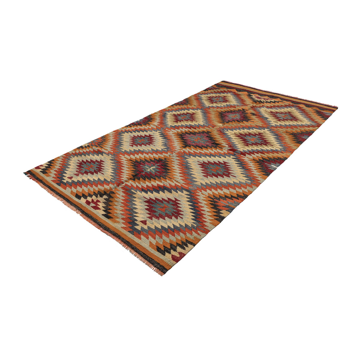 Irmans - (4'11'' x 8'8'') Vintage Turkish Kilim