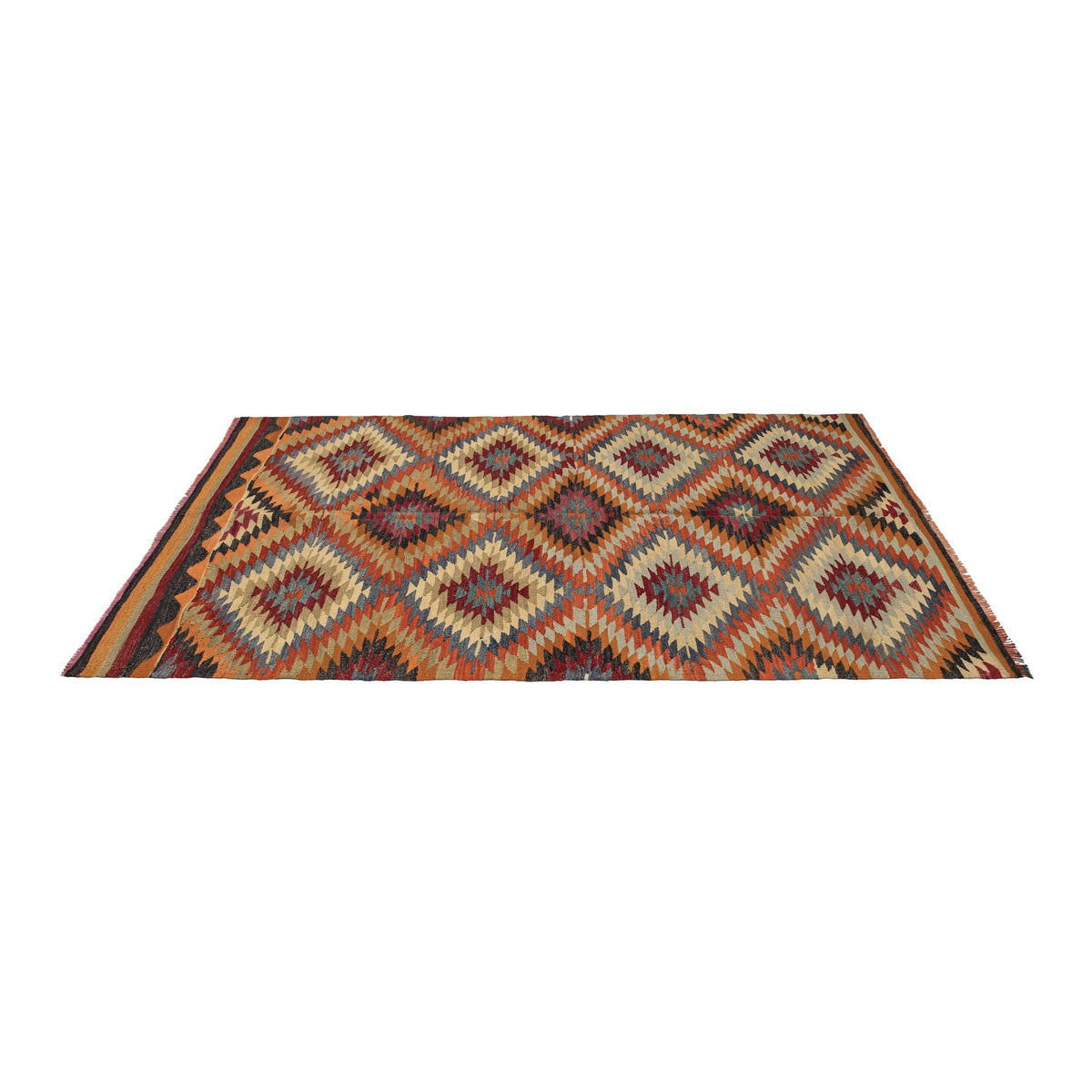 Irmans - (4'11'' x 8'8'') Vintage Turkish Kilim