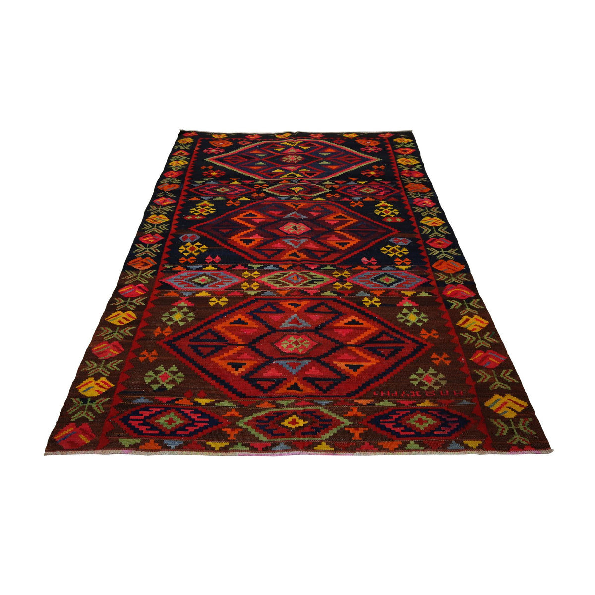 Mirghazi - (5'7'' x 8'2'') Vintage Turkish Kilim