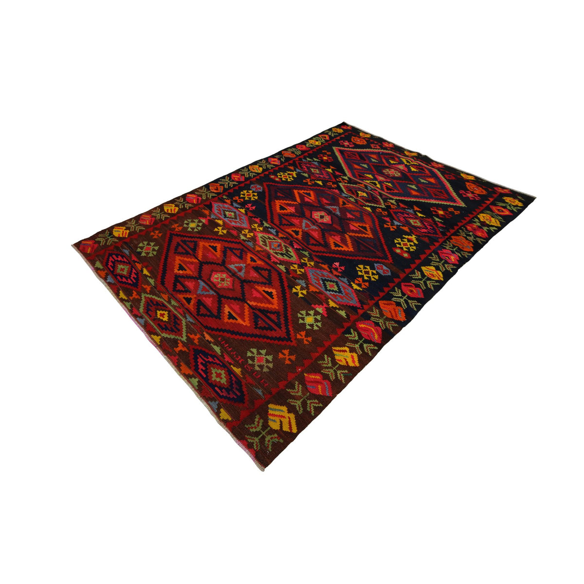 Mirghazi - (5'7'' x 8'2'') Vintage Turkish Kilim