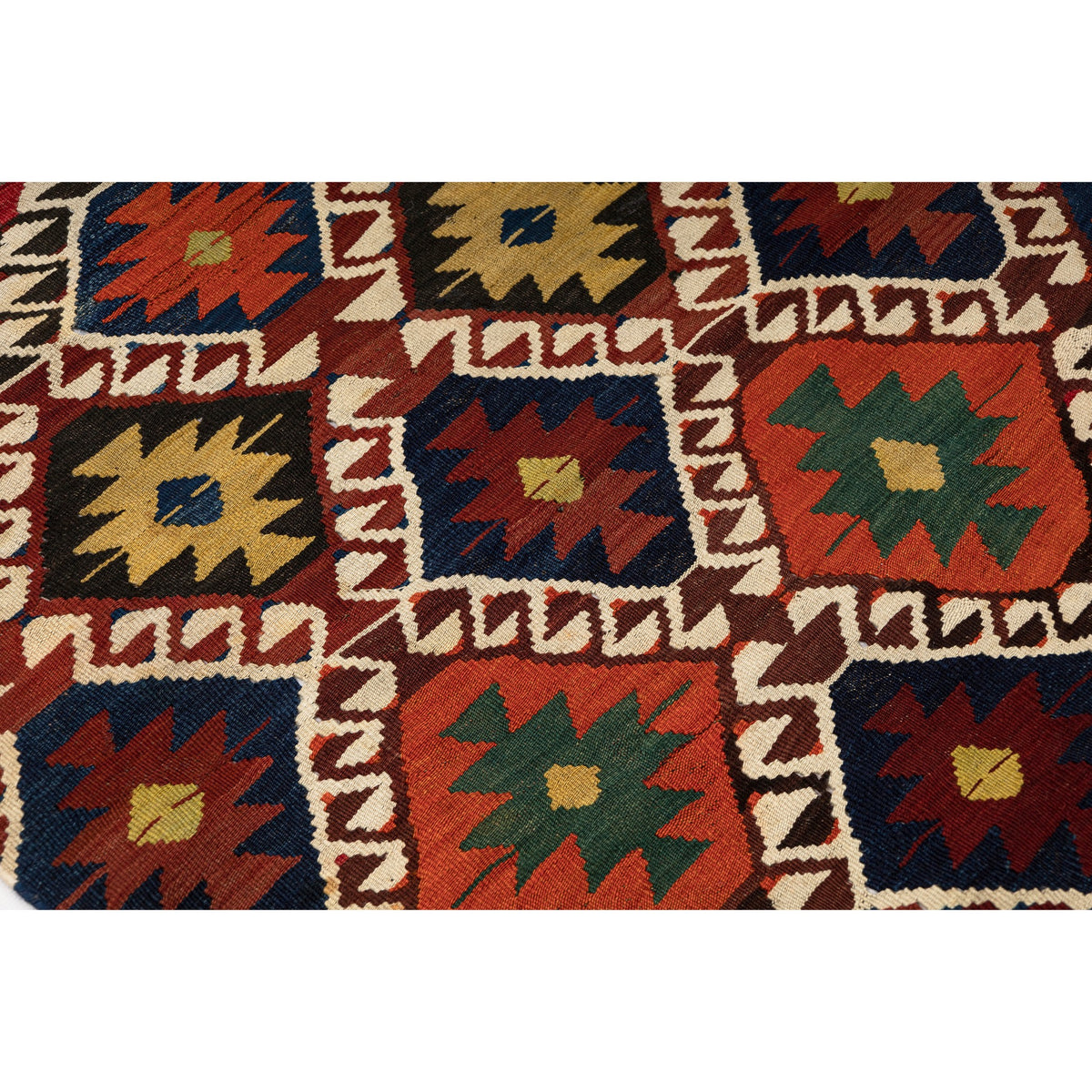 Dudan - (3'4'' x 11'9'') Vintage Turkish Kilim