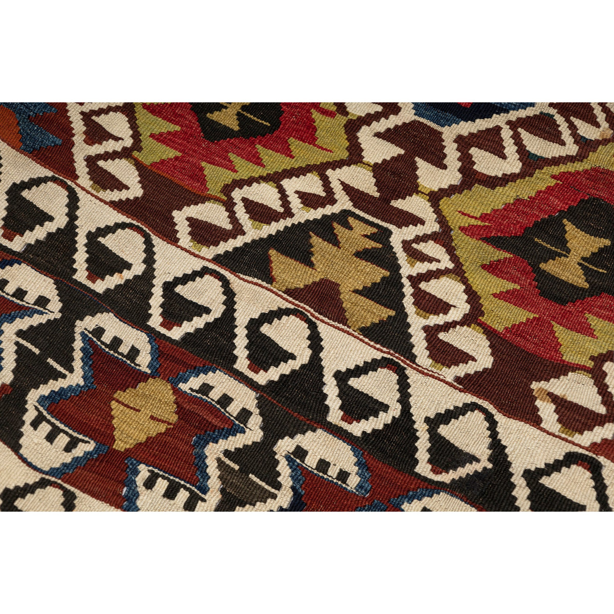 Dudan - (3'4'' x 11'9'') Vintage Turkish Kilim